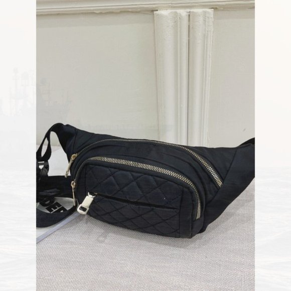 New Quilted Pocket Front Waist Bag 136 - Picture 3 of 4